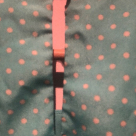 LIGHT BLUE WHITE POLKADOTS DRESS - Picture 2 of 5